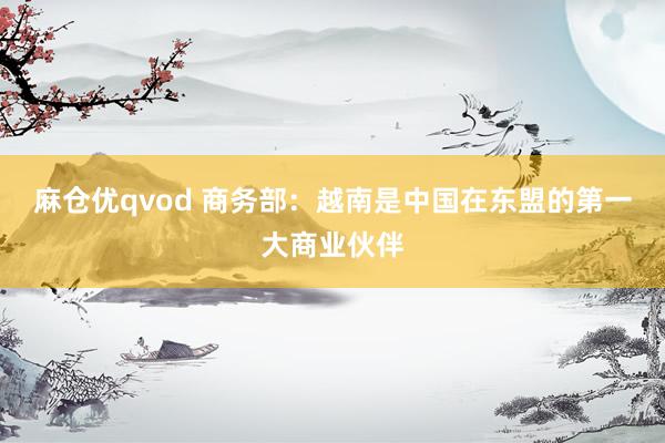 麻仓优qvod 商务部：越南是中国在东盟的第一大商业伙伴